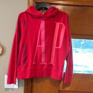 Cropped GAP logo hoodie